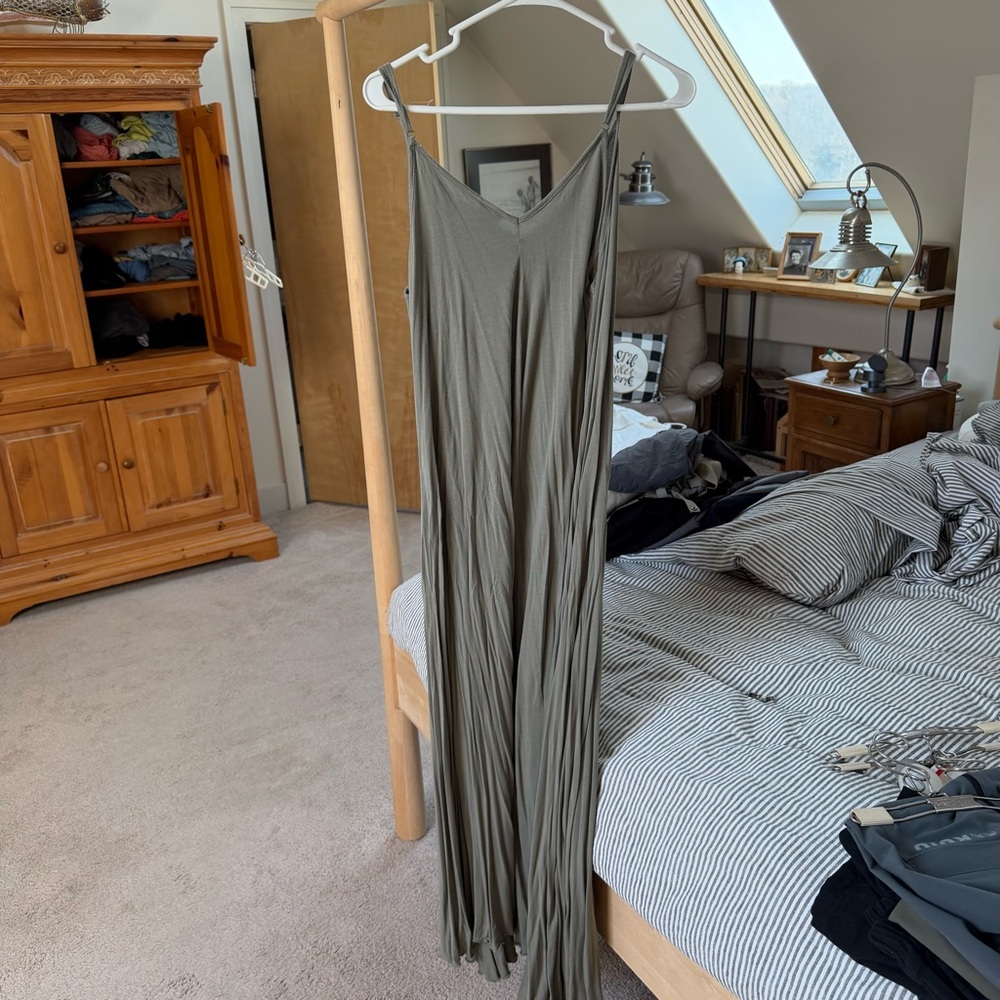 Elegant but simple Olive Green  Dress